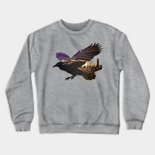 Baltimore Raven City Skyline in Silhouette Crewneck Sweatshirt